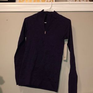 Women’s purple Lululemon 1/4 zip athletic jacket